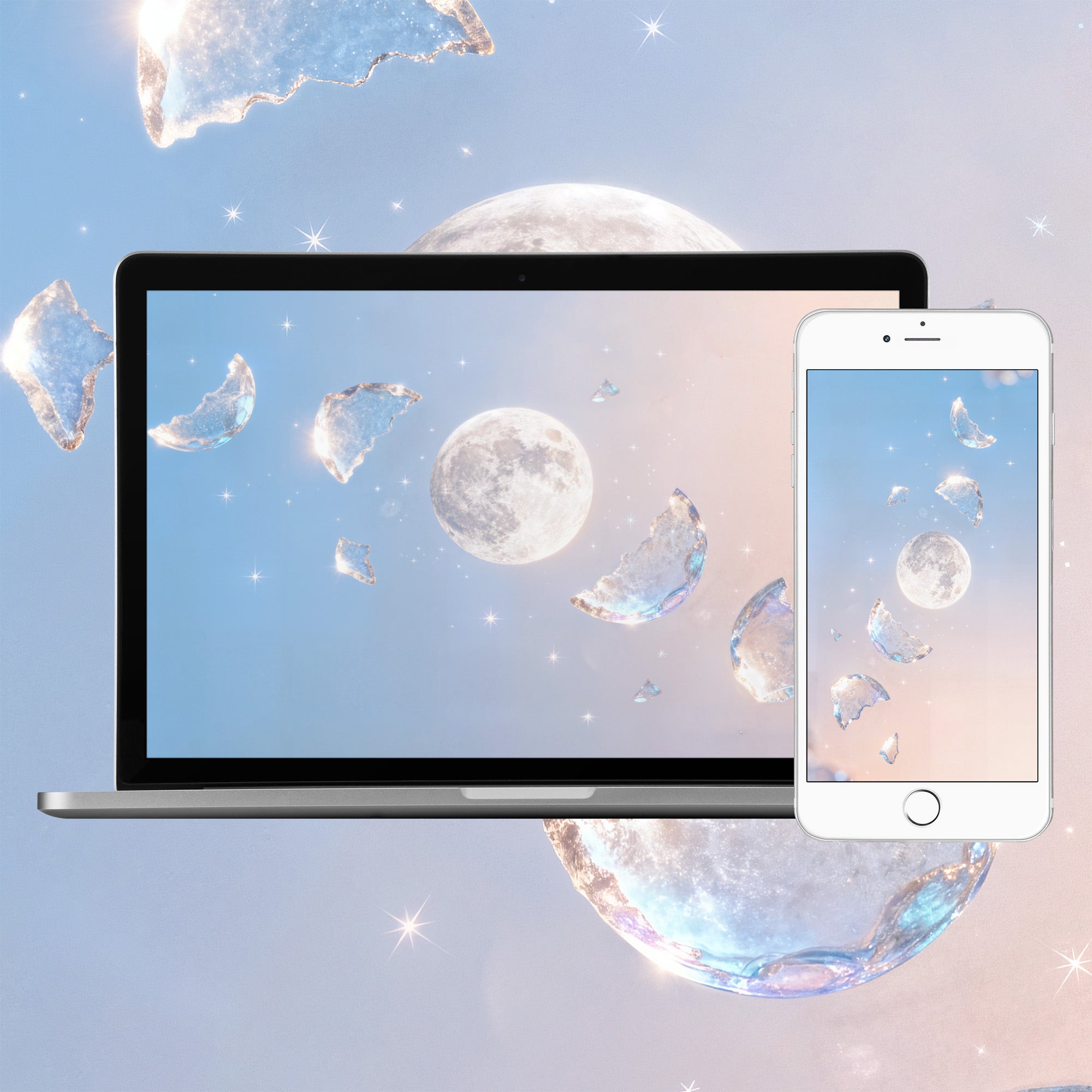 The Moon Unveiled Phone/Desktop Wallpaper